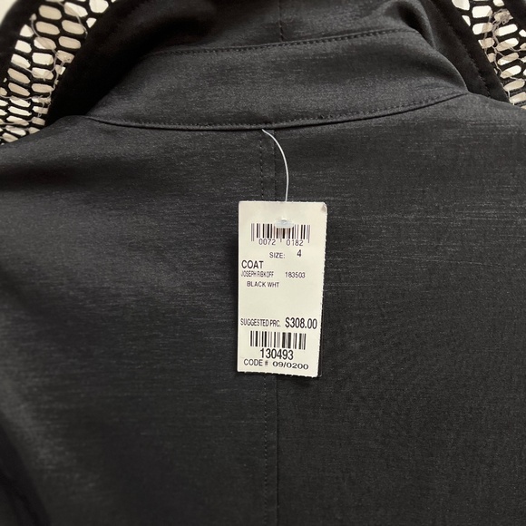 Joseph Ribkoff, black pea coat - Picture 3 of 4